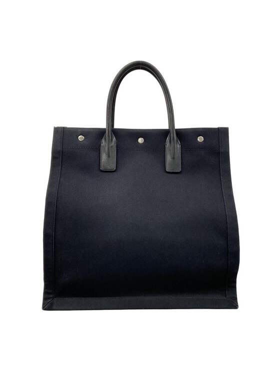 s-l1200.jpg Saint Laurent Paris Tote North South Rive Gauche Black Leather